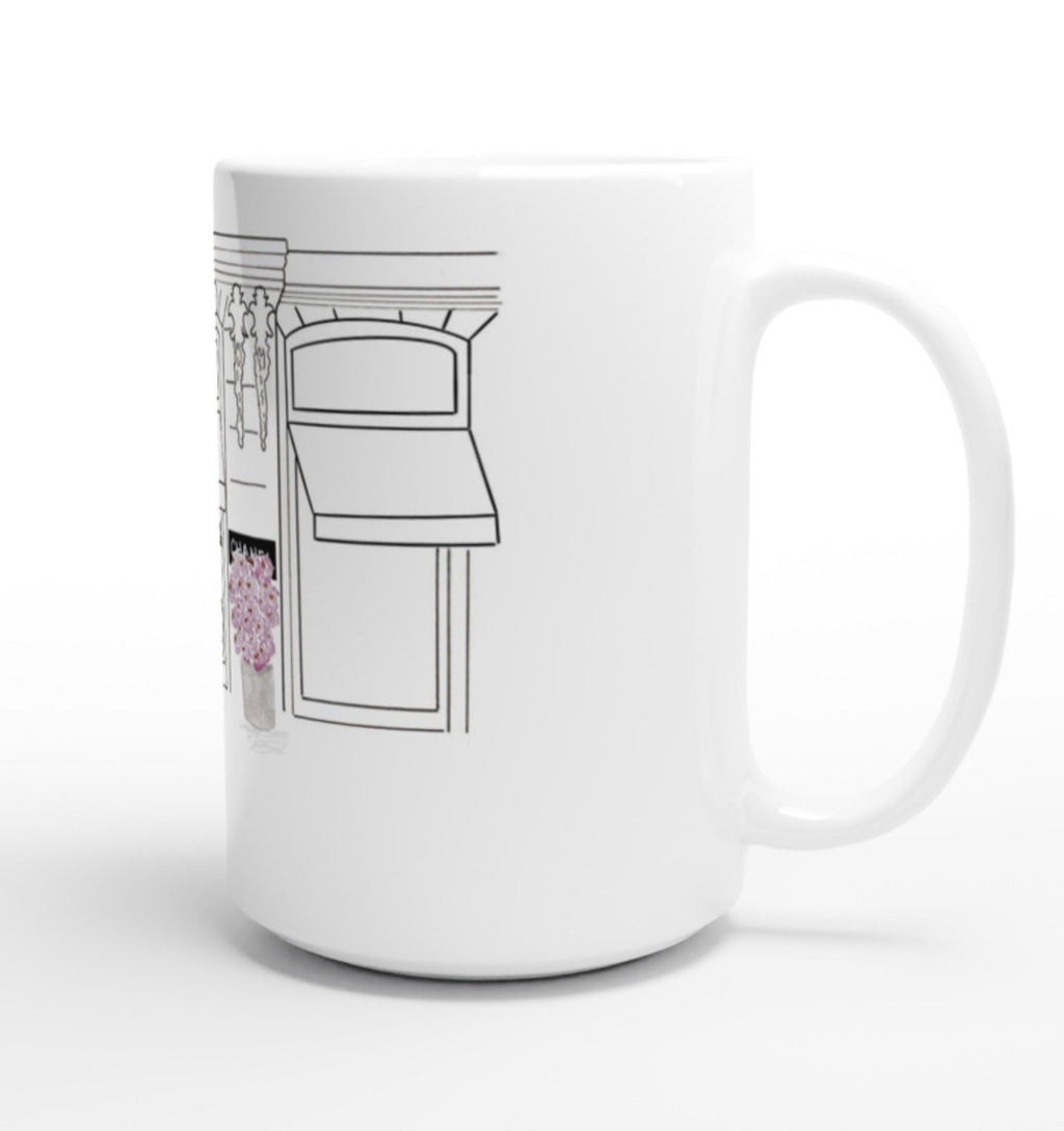 Chanel Paris Boutique Mug | Elegant Illustration Gift for Her | Margot Shay
