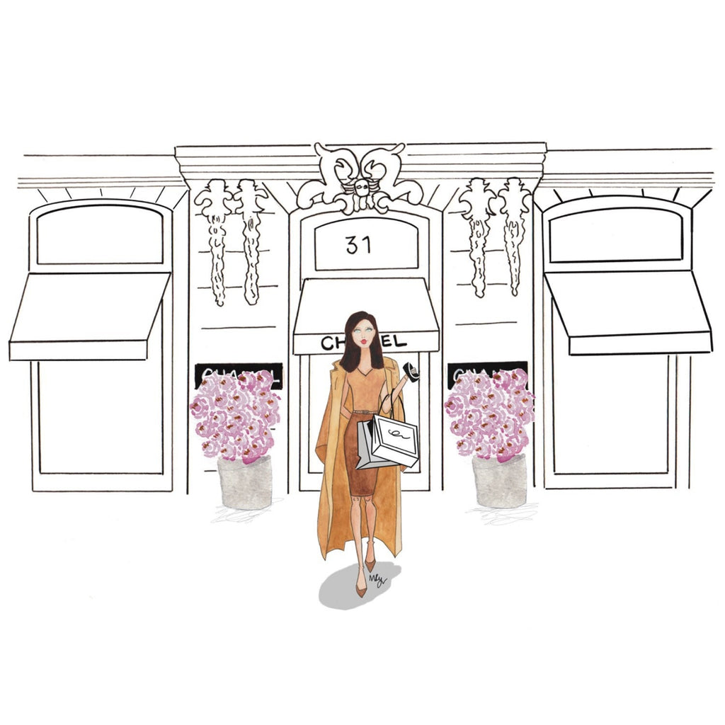 Chanel Paris Boutique Mug | Elegant Illustration Gift for Her | Margot Shay