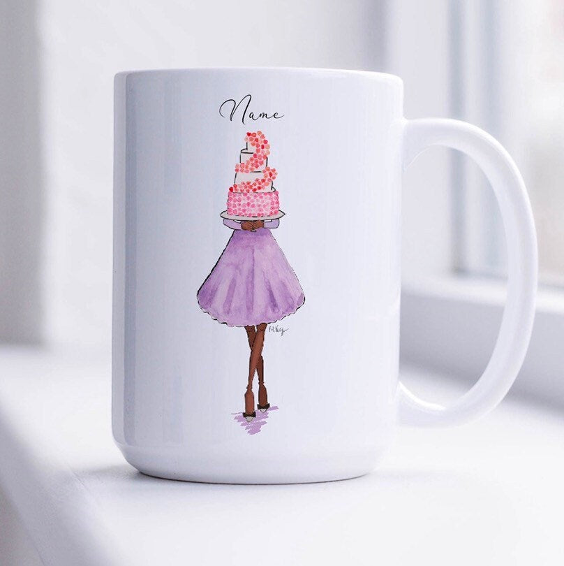 Personalised Bridesmaid Proposal Mug | Illustrated Maid of Honour Gift