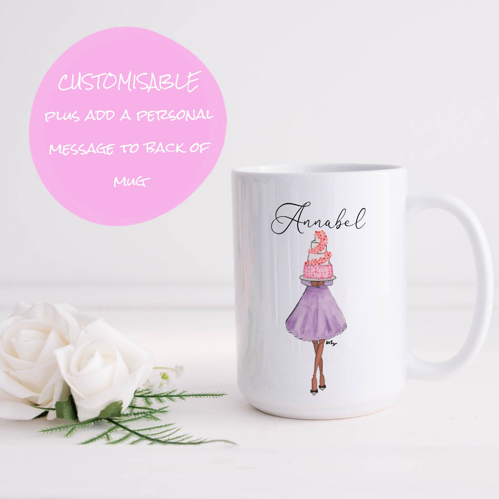 Personalised Bridesmaid Proposal Mug | Illustrated Maid of Honour Gift
