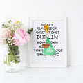 Irish Girl Watercolour Art Print | Dublin Fashion Illustration | Margot Shay