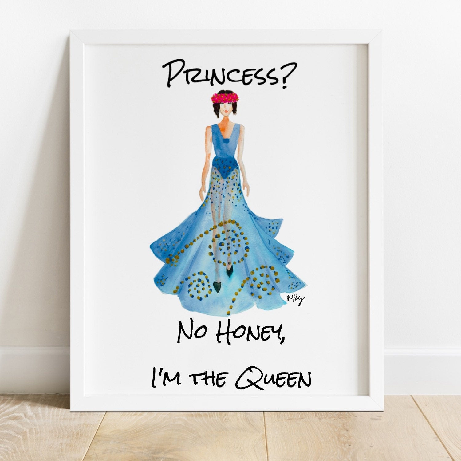 Princess & Queen Fashion Illustration Print | Giclée Wall Art | Margot Shay