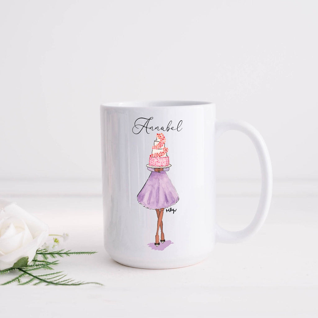 Personalised Bridesmaid Proposal Mug | Illustrated Maid of Honour Gift