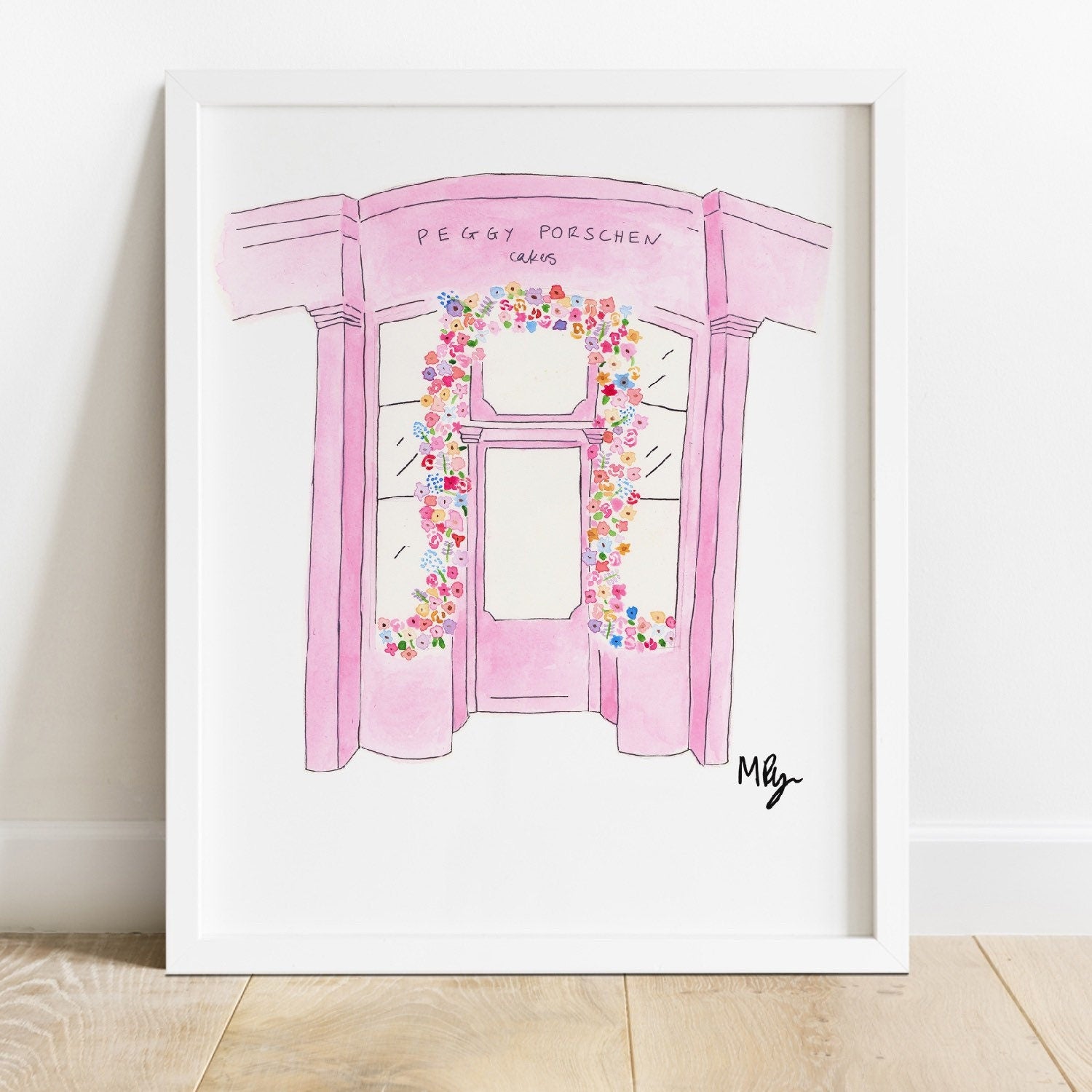 Peggy Porschen London Print | Giclée Watercolour Wall Art | Margot Shay