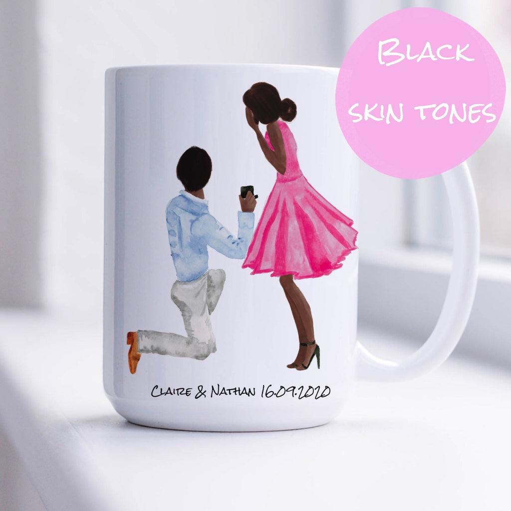 Customisable Engagement Mug | Personalised Proposal Gift