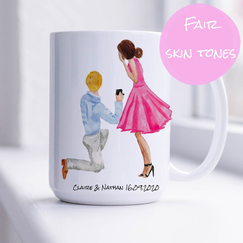 Customisable Engagement Mug | Personalised Proposal Gift