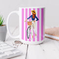 Pink Stripe Fashion Illustration Mug | Stylish Gift for Her | Margot Shay