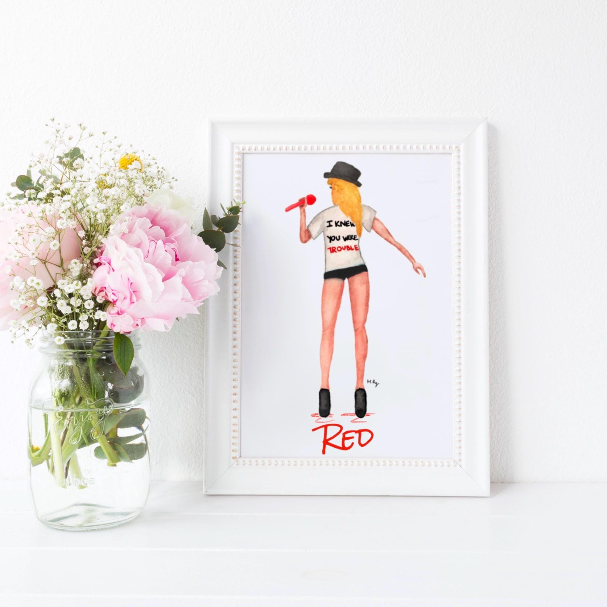 Taylor Swift Red Tour Print | Swiftie Wall Art | Margot Shay