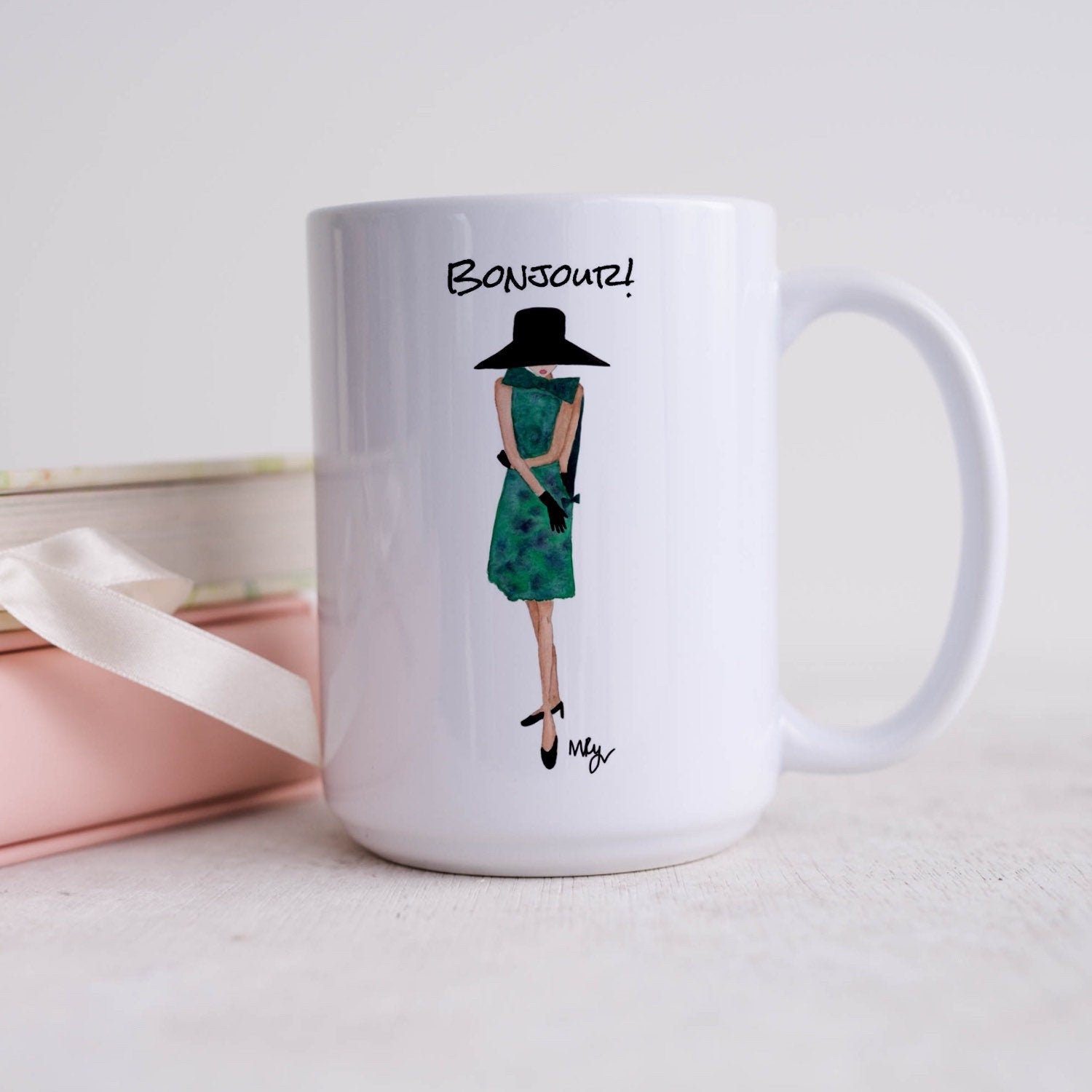 Elegant Fashion Illustration Mug | Stylish Gift for Her | Margot Shay