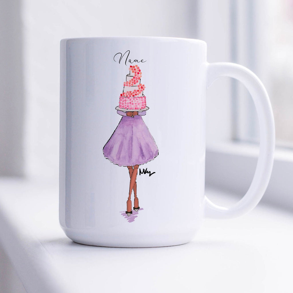 Personalised Bridesmaid Proposal Mug | Illustrated Maid of Honour Gift