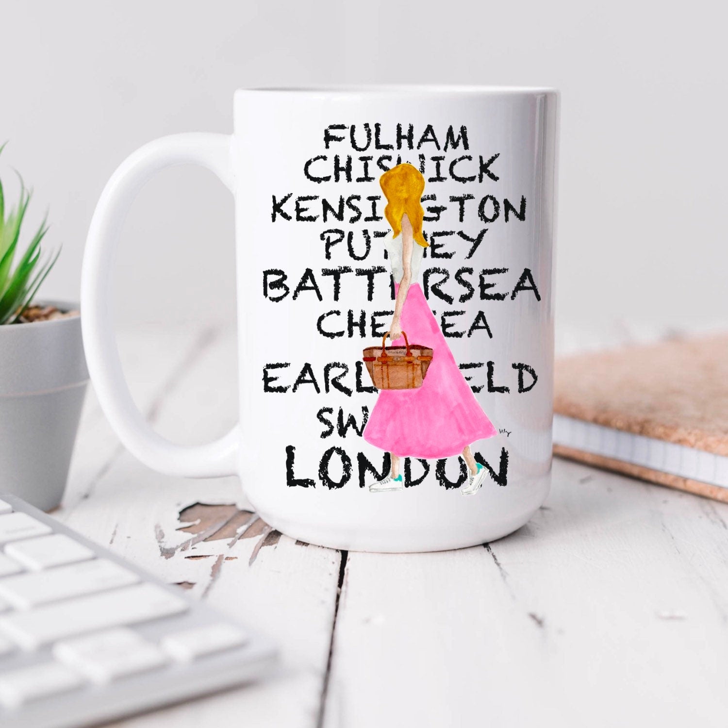 London Fashionista Mug | Stylish Gift for Her | Margot Shay