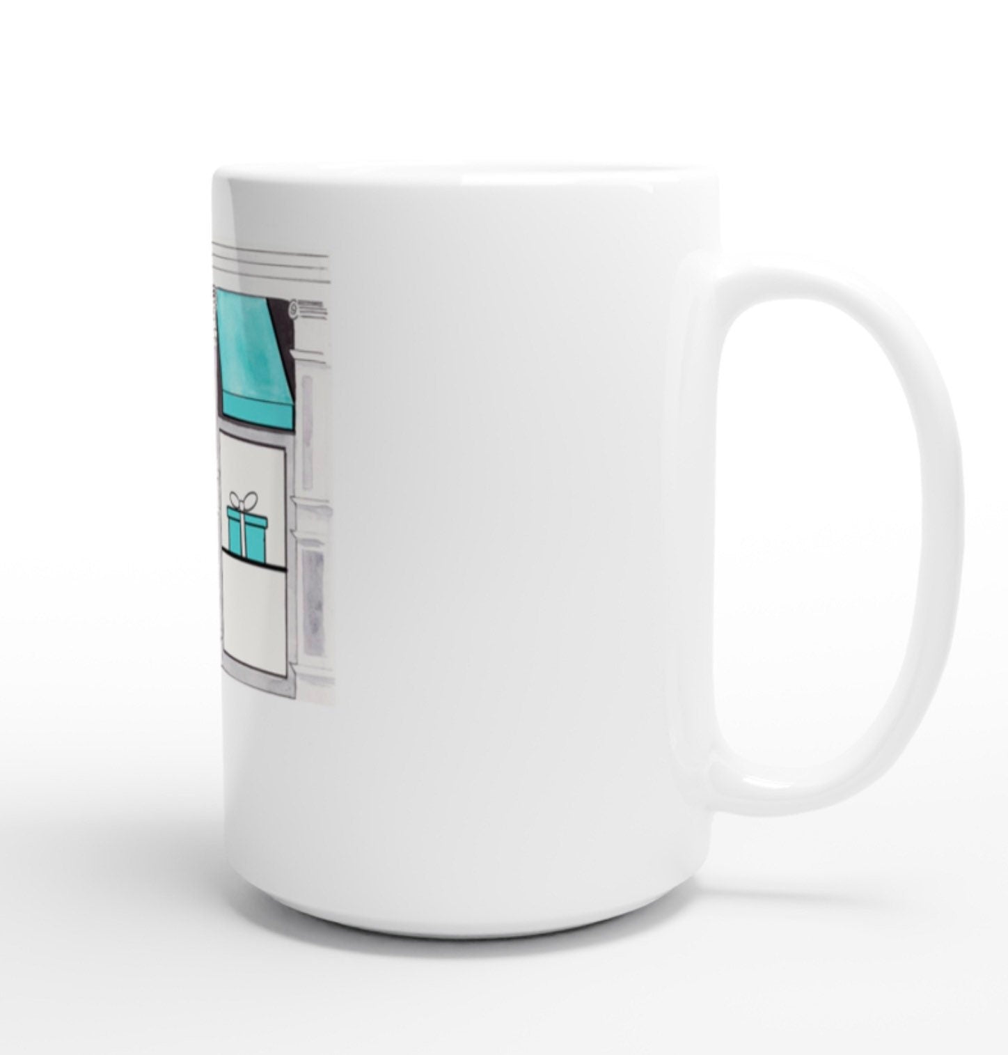 Tiffany & Audrey Hepburn Mug | Elegant Illustration Gift for Her | Margot Shay
